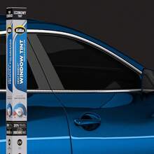 Gila VLT Tinte básico para Vidrio Trasero de automóvil, Resistente a los arañazos, Básico, 35% Dark, 24 x 6' - 20% Limo Negro - Ver 14