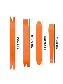 4Pcs Car Trim Removal Tool Kit - Professional Automotive Pry Tool Set For Radio/Door Panel/Dashboard Removal - Scratch Resistant Nylon And Stainless Steel Car Audio Installation Tools - Must-Have For Car Audio Repair And Interior Detailing - متعدد الألوان - مشاهدة 7