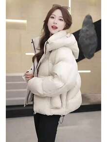 Women Winter Coats - Brown - View 8