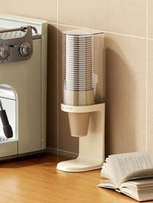 Disposable Cup Dispenser, Punch-Free Household Storage Box, Commercial Cafe Bar Catering Paper Cup Holder, Desktop Disposable Paper Cup Storage Rack, Convenient Style Cup Dispenser, Two Specifications And Colors To Choose From, Home, Company Office, Ke'tin Essential - Multicolor - View 10
