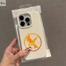 Funda para  17, 17 Air, 17 Pro, 17 Pro Max,  16, 16 Plus, 16 Pro, 16 Pro Max,  15, 15 Plus, 15 Pro, 15 Pro Max, 14 Pro, 14 Pro Max, 13, 13 Pro, 13 Pro Max, 12, 12 Pro Max, 11, 11 Pro, 11 Pro Max con Diseño del Logo de Mockingjay - Estilo Moderno y Protección -Manchas, Funda de Móvil a la Moda,Accesorio de Protección para Teléfono,Estuche de Mercancía Cinematográfica,Funda para  de Los Juegos del Hambre,Tema de Los Juegos del Hambre,Patrón Impreso con - Color mezclado 4 - Ver 1