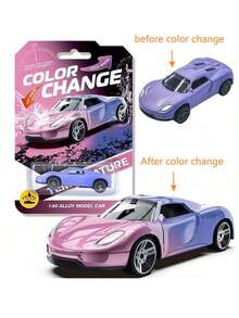 Nuevo coche de carreras de inercia que cambia de color, modelo de coche de aleación 1:60 con termocromía, juguete de coche de carreras interactivo que cambia de color por inercia, modelo de automóvil, modelo de coche de carreras, decoración de escritorio de oficina/hogar, modelo de coche deportivo, regalo sorpresa - regalo de cumpleaños - regalo de Navidad - regalo de Pascua - regalo de Año Nuevo - regalo - regalo perfecto - regalo - juguete - Multicolor - Ver 12
