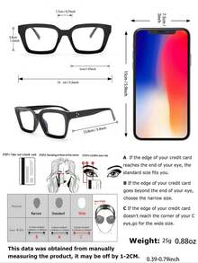 1pc Plastic Geometric Leopard Shades Basics Simple Casual Basic Women Clear Glasses For Daily Life Reading Musical Festival Street-Photography Holiday Gift Appointment Outfits Accessories