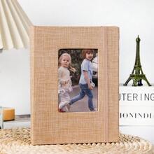 1本6英寸插页式相册，可作相册、迷你相册、照片卡片相册、成长相册等。布面封面，内页图案精美。26页容量，可容纳52张照片。多种颜色可选。