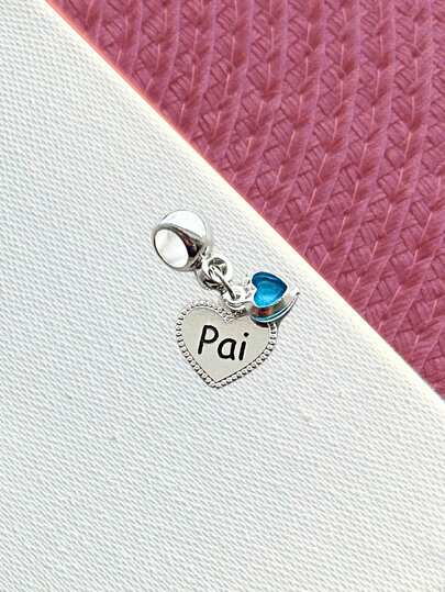 Berloque Pai Banhado a Prata 925