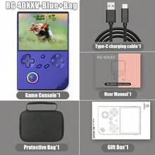 ANBERNIC-consola de juegos portátil RG40XXV, pantalla IPS de 4,0 pulgadas, 64 bits, Linux, WIFI, 256G, PSP, RGB, Joystick, compatible con salida HD, regalo - Bolsa negra - Ver 11