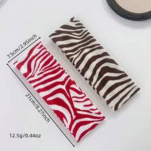 1pc Zebra Print Elastic Wide Yoga Sports Headband For Women, Daily Makeup Headwear, Animal Pattern Bohemian Polyester Fiber Hair Bands Winter Hair Accessories Fashion Head Wrap - Multicolor - View 6