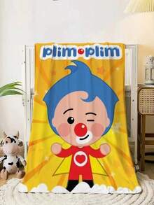 Plim Plim Flannel Blanket Throw Blanket For Sofa Luxury Home Interior Home And Decoration  Blankets & Throws Knitted Plaid - màu đen - Xem 1