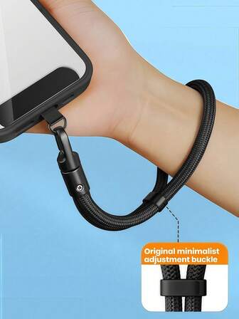 Adjustable Phone Lanyard Strap With Clip, Wrist Band Anti-Lost Phone Cord, Sturdy Travel Outdoor Anti-Theft Phone Leash, New Short Self-Lock Anti-Fall Hanging Rope