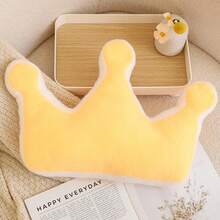 1个卡通可爱毛绒抱枕娃娃，彩虹派对系列，包含彩虹、星星、月亮、花朵、流星、皇冠等图案，柔软毛绒填充娃娃，家居装饰，儿童玩偶，沙发靠垫，生日/情人节/复活节礼物 - 彩色 - 查看 25