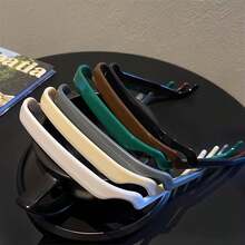 1/3pcs Women Square Glasses Headband Coloful Invisible Fixed Hair Clips Wave Curly Hair Ties Temples Headband Accessories - Broen - Xem 3