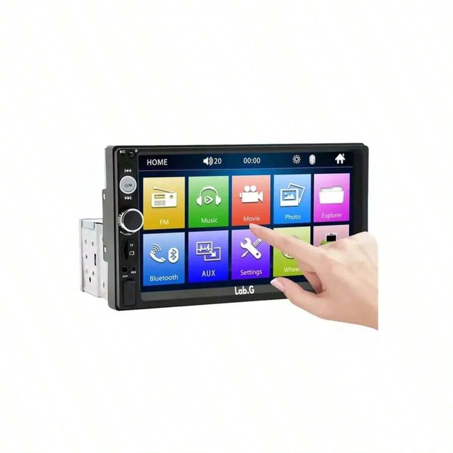 Auto Estéreo 2 Din Espejo Lab.G Link/control Volante Cámara 12leds - Negro - Ver 1