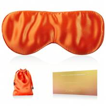 Zoesmien Antifaz de seda de 19 momme, ultra suave, que bloquea la luz, con correas ajustables, empaquetado premium listo para regalo, disponible en varios colores, adecuado para viajes, siestas, meditación, opción superior de regalo para las fiestas para ambos géneros - Multicolor - Ver 9