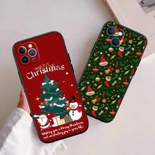 Funda de teléfono de alta gama EI55 Feliz Navidad para  16 15 14 13 12 Pro Max Plus Mini, compatible con funda de  17, funda de  17 Pro, funda de  17 Pro Max - 1 - Ver 8
