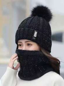 2/5pcs Winter Outdoor Sports Gear Set: Thickened Thermal Knit Hat, Scarf, Touchscreen Gloves, Fleece Ear Muffs, And Snow Socks. Ideal For Skiing, Cycling, And Hiking Adventures. Also Makes The Perfect Christmas Or Birthday Gift For Family And Friends.