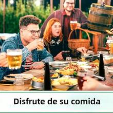 Ventilador antimoscas, ventilador de mesa portátil para exteriores, ventilador de mesa, mantiene las moscas e insectos alejados de la comida, comedor al aire libre - Negro - Ver 4