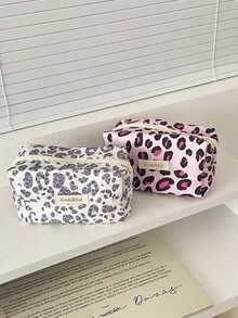 حقيبتان مستحضرات تجميل بطبعة نمر عتيقة، حقيبة تخزين بنمط نمر وردي عالي الجودة، حقيبة منظم مكياج كبيرة السعة محمولة، حقيبة أدوات التجميل والعناية بالبشرة للسفر، حقيبة غسيل المكياج بنقاط، مناسبة للتخزين أثناء السفر والاستخدام اليومي، حقيبة تخزين فوط صحية محمولة كبيرة السعة، محفظة كبيرة السعة، مناسبة للتخزين أثناء السفر والاستخدام اليومي، حقيبة أدوات التجميل والعناية بالبشرة، حقيبة سفر للسيدات