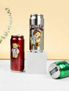 Cốc đựng nước bằng thép không gỉ hình gấu bông sáng tạo có ống hút dung tích lớn - Nhiều màu - Xem 2