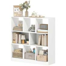 HOMCOM Vertical Shelving Unit, 8 Shelves, 97.5 X 30 X 100 Cm