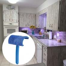 Rodillo de Pintura de Goma Azul con Efecto de Grano de con Mango Herramienta de decoración de Pared DIY - 1 - Ver 6