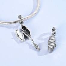 1 pieza Colgante de momia antigua misteriosa plateada en plata, abierto, adecuado para hacer pulseras, collares y joyería DIY, regalo personalizado único, para uso diario - Plateado - Ver 2