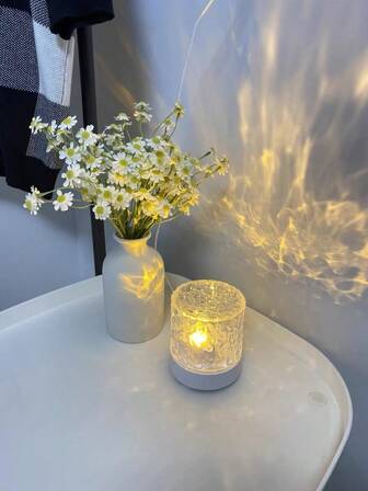 16-färgs växlande våglampa, stämningsbelysning, sänglampa för sovrum, romantisk stjärnhimmel nattlampa, sovrumsdekorationslampa