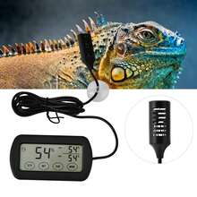 érmino®Medidor Digital LCD con Higrómetro®metro, Sensor con Ventosa para Incubadoras y Terrarios, Medidor de Temperatura y Humedad para Reptiles y Aves - 1 - Ver 7