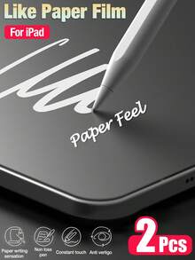 Yezodawee 2片装纸质触感屏幕保护膜，兼容iPad A16第11/10代（2025/2022款）和iPad Air 11 M3（2025/2024款），磨砂PET软膜，防刮花，书写流畅，高灵敏度，低反射，易于安装。 - 2個 - 查看 16