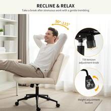 Home Office Chairs - Beige - View 9