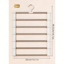 1pc Portable Storage Clothes Hanger Multi-Functional Pants Hanger Ladder Hanging Pants Folding Pants Hanger Stainless Steel Pants Hanging Pants Clip Multi-Layer Non-Marking Storage Hanging Pants Hangersh,(This Product Needs To Be Assembled By Itself. Installation Is Simple And Easy To Operate) Dress Pants Shoes Jeans Boots Skirt,Spring,Minimalist,Summer Tops