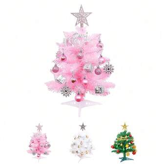 Árbol de Navidad de escritorio pequeño de 40 cm, árbol de Navidad de escritorio con bolas, árbol de Navidad pequeño con mini decoraciones, árbol de Navidad de escritorio simulado, mejor regalo de cumpleaños, decoración del hogar, decoraciones navideñas, decoración de habitación, decoraciones navideñas de invierno, regalos de Navidad, decoración navideña