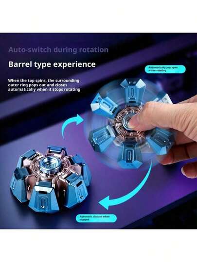 Creative Transforming Finger Spinner Gyro, Cool Sci-Fi Competitive Stress Relief Gadget, Transforming Mechanical Armor - Birthday Gift, Christmas Gift, Perfect Gift, Easter Gift, Gift