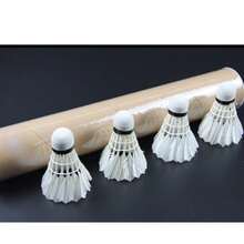 Zestaw 12 lotek do badmintona, idealnych do ćwiczeń na podwórku, zawodów, parków, kortów, o dużej wytrzymałości, idealnych na treningi, mecze towarzyskie i spotkania rodzinne - Wielokolorowe - Zobacz 5