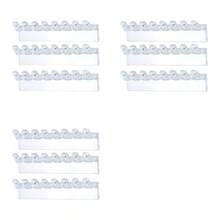 3/9pcs Acrylic Jewelry Organizer Wall Mount - 8 Hooks Design For Necklaces, Bracelets, Earrings, Rings Storage, -Free Jewelry Display Holder, Space Saving Compact Storage, Multi-Hole Rack, Gift For Shoppers - Necklace, Bracelet And Earring Hooks, Polished Plastic Multi-Function Hanging Design, Room Decor - Multicolor - View 13