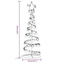 LED Christmas Tree With Baubles 100 LEDs Warm White 150 Cm - Multicolor - View 10