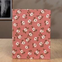 1 pieza Álbum de fotos de tela con estampado floral (Puede contener hasta 100 fotos de 4x6 pulgadas), Álbum de colección de fotos, Álbum de recuerdos familiares y de pareja, Adecuado para jóvenes, Fotos de boda y familiares, Álbum de cumpleaños y crecimiento, Almacenamiento de fotos de Navidad y San Valentín - Multicolor - Ver 12