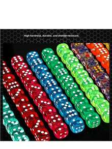 16mm Solid Color Rounded Tabletop Game Dice, 6-Sided Acrylic Dice For Board Games, Roleplaying, Entertainment And Teaching, Suitable For KTV And Bar Environments - Multicolor - View 11