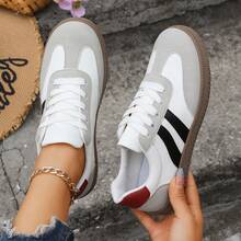 Women's Fashion Casual Sports Shoes, Dexton White Running Sneakers - White - View 2