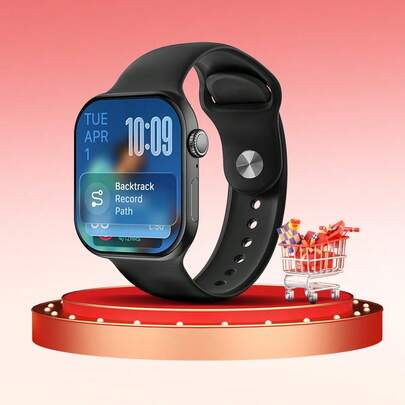 PANDA Watch 11 MINI Smart Watch 1.85 Inch Colorful AMOLED Screen, Built-In 230mAh Battery Multiple Watch Faces, IP68 Waterproof Supports Multiple Languages, Compatible With Android/IOS, Make/Receive Calls,With Call Functionality, Message Notification, Sleep Tracking, Pedometer, Sport Modes, Considerate Gift For Men, Women, Friends, Birthdays