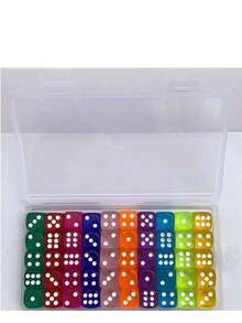16mm Solid Color Rounded Tabletop Game Dice, 6-Sided Acrylic Dice For Board Games, Roleplaying, Entertainment And Teaching, Suitable For KTV And Bar Environments - Multicolor - View 3