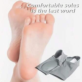 QKC 1 Pair Gel Moisturizing Heel Socks, Spa Socks For Foot Care, Repair Tool For Dry And Cracked Feet Skin