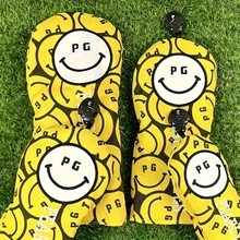 黄色笑脸高尔夫球杆套 杆头套 保护套 一号木杆球道木杆混合杆套 推杆套 全新限量版。 - 黃色 - 查看 2