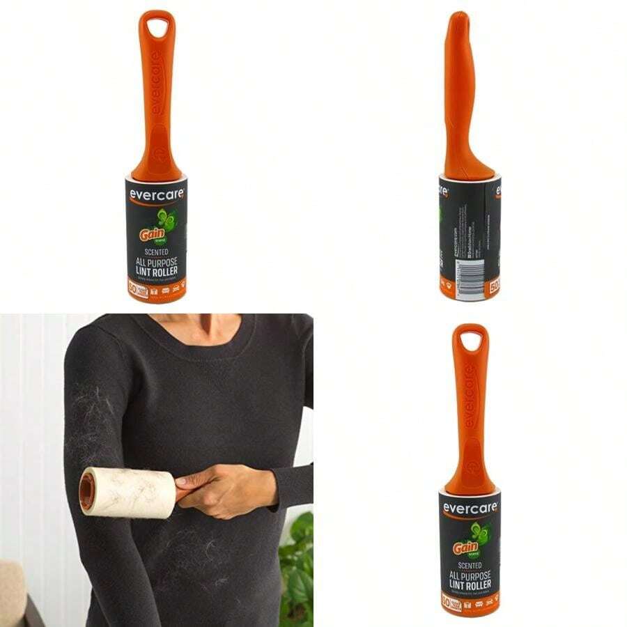 Evercare Gain - Cepillos perfumados con 50 Hojas, Paquete de 3 Rodillos de Pelusa Recargables con Ganancia de Olor (150 Hojas en Total)(default) - Multicolor - Ver 1