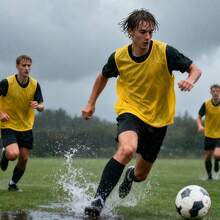 Set de 12 petos de fútbol, petos para deportes juveniles, chalecos de práctica de escaramuzas, batas, camisetas para baloncesto, fútbol, fútbol americano - Multicolor - Ver 6