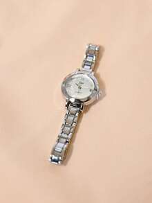 High-End Fashion Design Texture, Everyday Versatile, Casual, Aesthetic, Elegant, Light Luxury, Exquisite, High-End And Atmospheric, Classic Retro Women's Quartz Watch Set, Suitable For Birthday Gifts, Year-End , Net One 1pc/Set - one-size - View 10