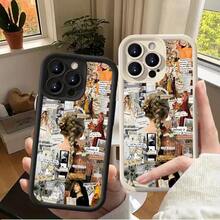 1 funda para móvil Taylor Elisa, estilo simple y práctico, compatible con iPhone 11/12/13/14/15/16 Pro Max, diseño creativo y moderno - Blanco - Ver 2