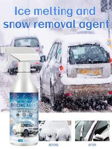 Winter Car Windshield Deicing & Deicing Spray. It Can Lower The Melting Point Of Ice And Snow To Around -45°C, Quickly Melting The Frost On The Car Windows, Keyhole, Wipers, Antennas, Etc. After Use, It Quickly Removes Snow On The Car, Prevents Cracking And Freezing Of The Car Glass Surface, And Extends The Service Life Of The Car Glass Surface, Better Maintaining Your Car.