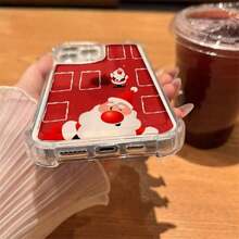 Teléfono Teléfono 17 Pro CasoHalloween Papá Noel Patrón Rojo Adecuado phone17/17pro/17pro/16pro/16pro Teléfono Lindo Teléfono Calabaza Fantasma Teléfono a prueba de caídas Regalos navideños - Multicolor - Ver 5