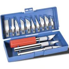 13 - Piece Precision Exacto Knife Set, Including Hobby And Knives As Well As Blades, Is Choice Pumpkin Carving, Model Making And Projects. - Red - View 1