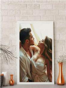 定制钻石画肖像，情侣接吻照片定制5D钻石画，个性化钻石刺绣艺术品，DIY宠物肖像礼物，送给朋友的墙面装饰，母亲节礼物